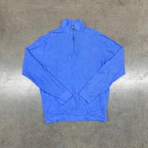 Polo Golf Ralph Lauren Blue Quarter Zip Pullover Sweater Men's M
